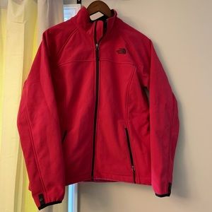 The North Face Women’s Dark Pink and Black Jacket - Size L